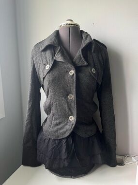 Mystree Black Tie-Around Jacket